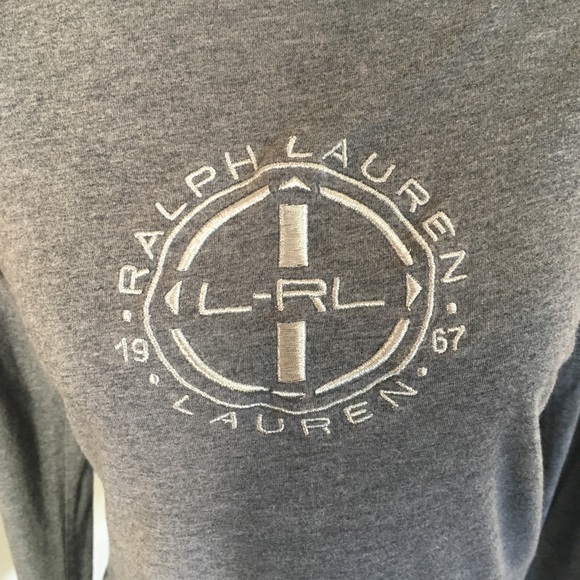 Ralph Lauren long sleeve tee heather gray small - Picture 2 of 7